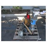 PALLET WITH BALDOR 7.5 HP INDUSTRIAL MOTOR &