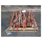 PALLET OF RIDGID CHAIN PIPE WRENCHES