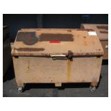 METAL STORAGE BOX WITH WHEELS