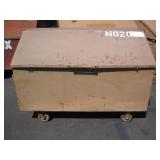 METAL STORAGE BOX WITH WHEELS