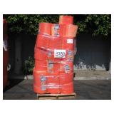 PALLET OF PINK BUBBLE WRAP