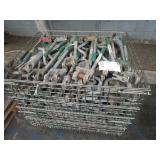 STEEL CAGE FULL OF PIPE THREADERS