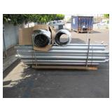 ASSORTED LENGTH OF GALVANIZED STEEL PIPE & AIR