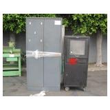 STORAGE CABINETS & 2 CAR BENCH SEATS: