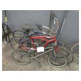 1 BMX BIKE & 2 BEACH CRUISER BIKES