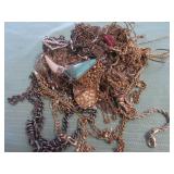 1 BAG W/GOLD TONE NECKLACES