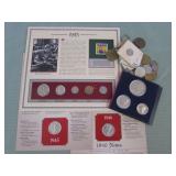 1 BAG W/COLLECTABLE COINS