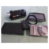 1 BAG W/CAMERAS, GPS, CAMCORDER, NINTENDO DS