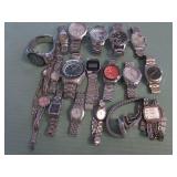 1 BAG W/SILVER TONE WATCHES