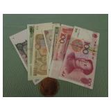 1 BAG W/FOREIGN CURRENCY