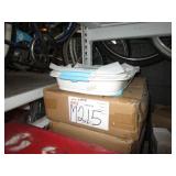 BOX WITH PORCELAIN TRAYS