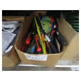BOX WITH GARDENING ITEMS