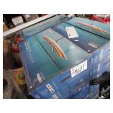 A PALLET WITH CURVED MONITORS