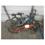 1 BMX STYLE BIKE & 2 MOUNTAIN BIKES