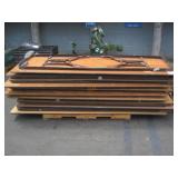 PALLET OF WODDEN FOLDING TABLES