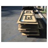 PALLET OF WOODEN FOLDING TABLES