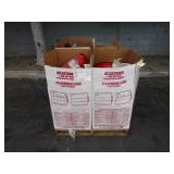 A PALLET WITH BOXES OF TAIL LAMPS