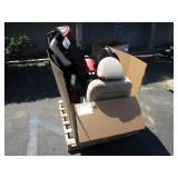 A BOX WITH ASSORTED AUTOMOTIVE PARTS