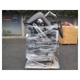 PALLET WITH ROLLING OFFICE CHAIRS
