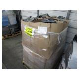 A PALLET OF BOXES WITH OFFICE TELEPHONES