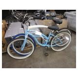 2 BICYCLES WHITE & LIGHT BLUE