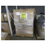 A PALLET OF BOXES WITH OFFICE TELEPHONES
