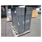 A PALLET WITH STORAGE DRAWERS