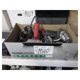 BOX WITH ASSORTED POWER TOOLS