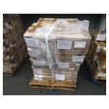 A PALLET WITH BOXES OF ASSORTED AUTOMOTIVE PARTS