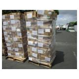 A PALLET WITH BOXES OF ASSORTED AUTOMOTIVE PARTS