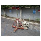 A BLOWER & HYDRAULIC JACK