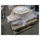A PALLET WITH ASSORTED FURNITURE
