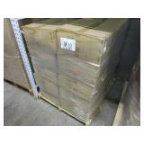 A PALLET WITH DISPOSABLE TABLE SKIRTS