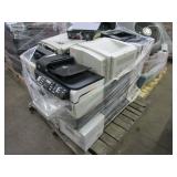 A PALLET WITH ASSORTED PRINTERS & PHOTOCOPIERS