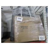 A PALLET WITH FURNITURE & FANS