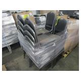 LOT OF BLACK CHAIRS