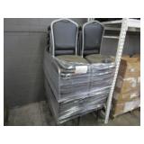 LOT OF BLACK CHAIRS