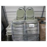 LOT OF GREEN CHAIRS