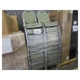 LOT OF GREEN CHAIRS