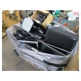 A PALLET WITH COMPUTERS