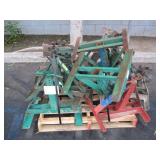 PALLET WITH GREENLEE REEL STANDS