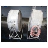 2 INDUSTRIAL FANS
