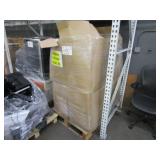 A PALLET WITH BOXES OF TELEPHONES