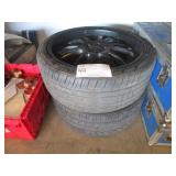 2 CAR WHEELS