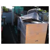 ROW OF ASSORTED OFFICE FURNITURE