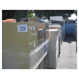 ROW OF ASSORTED FILING CABINETS