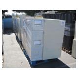 ROW OF ASSORTED FILING CABINETS