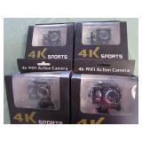1 LOT W/4K WIFI 1080P ACTION CAMERA