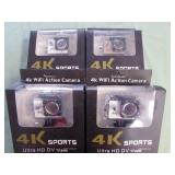 1 LOT W/4K WIFI 1080P ACTION CAMERA