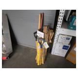 LOT OF SHOVEL & AXES HANDLES
